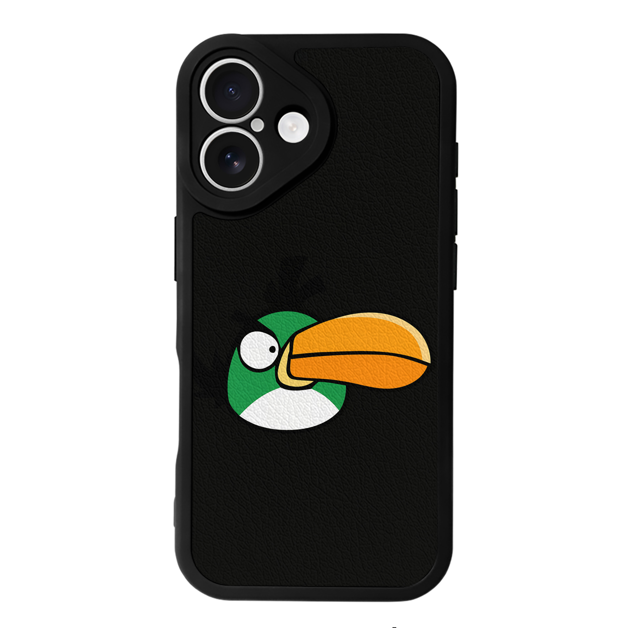 （画像用） Angry Birds アングリーバード 【iPhone 16シリーズ対応】シリコンスマホケース（レザー調） 材質：シリコン